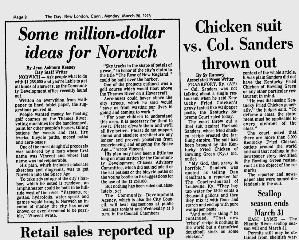 The Day - Mar 20, 1978 - When Colonel Sanders won his empire