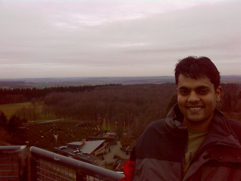 December 2007 at the Dreiländerpunkt. You can see the labyrinth in background.